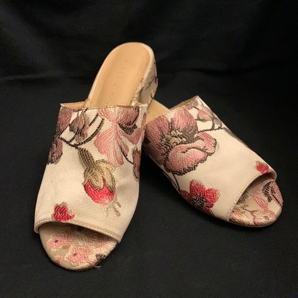 Kelly & Katie embroidered slip on amour sandals 6 - Picture 2 of 8